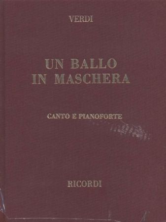 VERDI:UN BALLO IN MASCHERA VOCAL SCORE HARD  (TRDE PLATNICE)