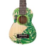 CASCHA Soprano Ukulele Leafy incl.bag HH 2602