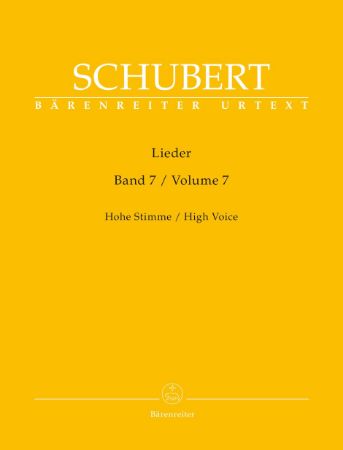 SCHUBERT:LIEDER HIGH VOICE AND PIANO VOL.7