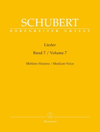 SCHUBERT:LIEDER MEDIUM VOICE AND PIANO VOL.7