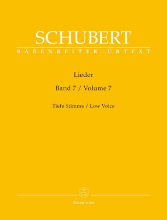 SCHUBERT:LIEDER LOW VOICE AND PIANO VOL.7