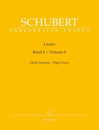 SCHUBERT:LIEDER HIGH VOICE AND PIANO VOL.8