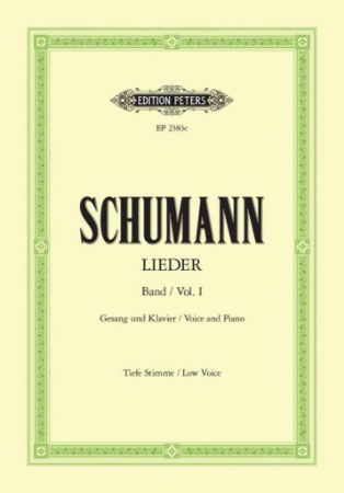 SCHUMANN:LIEDER LOW VOICE VOL.1