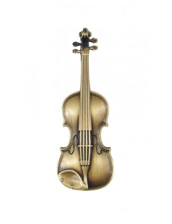 DP MAGNET VIOLINA METAL ZLATA 3D