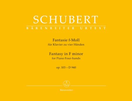 SCHUBERT:FANTASIE IN F-MOLL OP.103- D940 FOR PIANO 4 HANDS