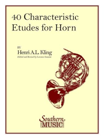 KLING:40 CHARACTERISTIC ETUDES FOR HORN