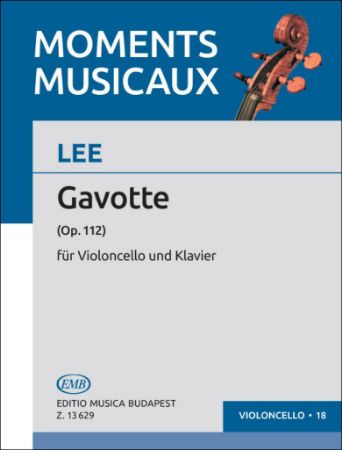 LEE:GAVOTTE OP.112 CELLO AND PIANO