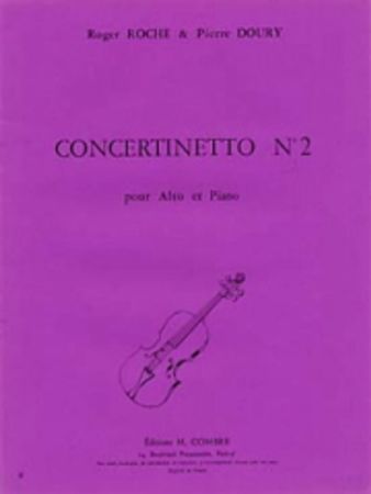 ROCHE/DOURY:CONCERINETTO NO.2 POUR ALTO ET PIANO