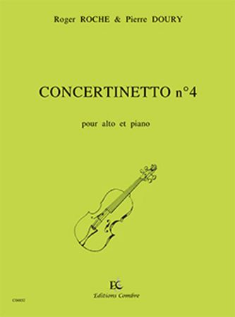 ROCHE/DOURY:CONCERINETTO NO.4 POUR ALTO ET PIANO