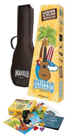 MAHALO UKULELE SOPRANO RAINBOW RED SET