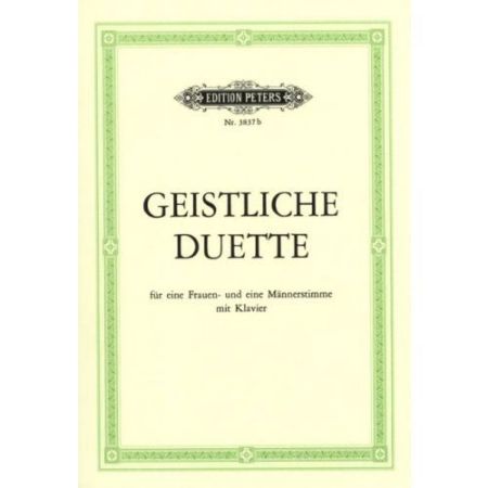 GEISTLICHE DUETTE/SACRED DUETS FEMALE,MALE VOICE AND PIANO