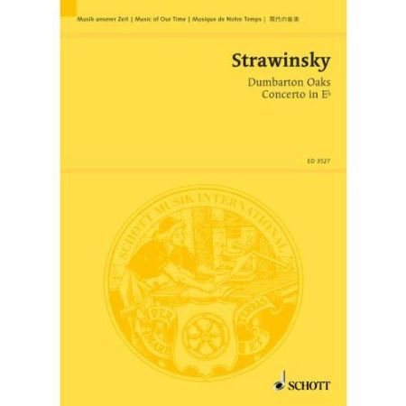 STRAWINSKY:DUMBARTON OAKS CONCERTO IN Eb FULL SCORE