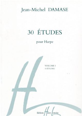 DAMASE:30 ETUDES POUR HARPE VOL.1 (15 ETUDES)