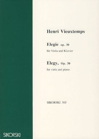 VIEUXTEMPS:ELEGIE OP.30 VIOLA AND PIANO