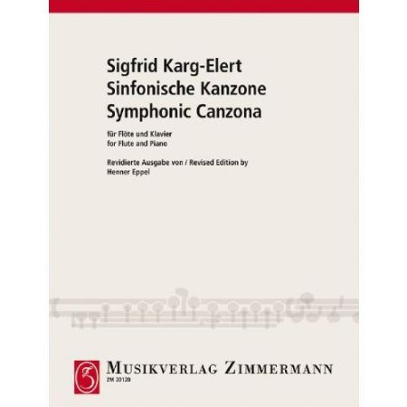 KARG-ELERT:SYMPHONIC CANZONA FLUTE AND PIANO