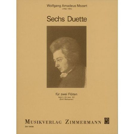 MOZART:SECHS DUETTE KV 157 HEFT 2  2 FLOTEN