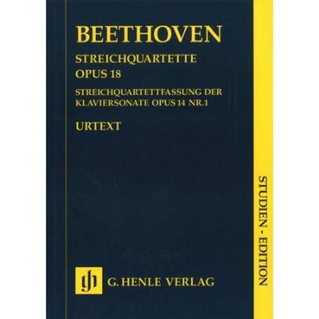 BEETHOVEN:STRING QUARTETS OP.18 STUDY SCORE