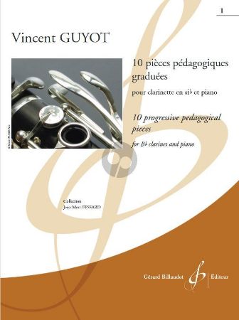 GUYOT:10 PIECES PEDAGOGIQUES GRADUEES 1 CLARINET AND PIANO