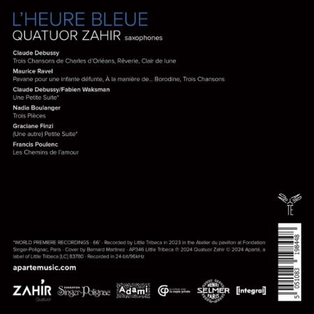 L'HEURE BLEUE/QUATUOR ZAHIR