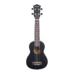 CASCHA Soprano Ukulele Mahogany Black incl.bag HH 2262