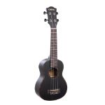 CASCHA Soprano Ukulele Mahogany Black incl.bag HH 2262