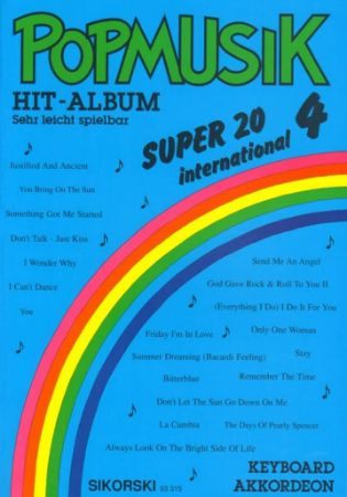 POPMUSIK HIT-ALBUM SUPER 20 INTERNATIONAL 4 AKKORDEON OR KEYBOARD