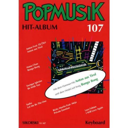 POPMUSIK HIT-ALBUM 107 AKKORDEON OR KEYBOARD