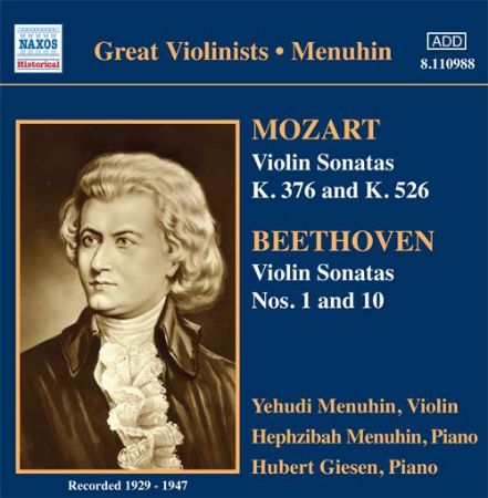 MOZART/BEETHOVEN:VIOLIN SONATAS/YEHUDI MENUHIN