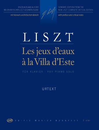 LISZT:LES JEUX D'EAUX A LA VILLA D'ESTE PIANO