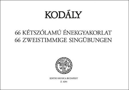 KODALY:66 TWO-PART EXERCISES