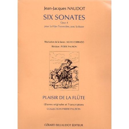 NAUDOT:SIX SONATES OP.4 FLUTE AND PIANO