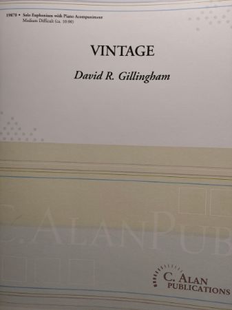 GILLINGHAM:VINTAGE SOLO EUPHONIUM WITH PIANO