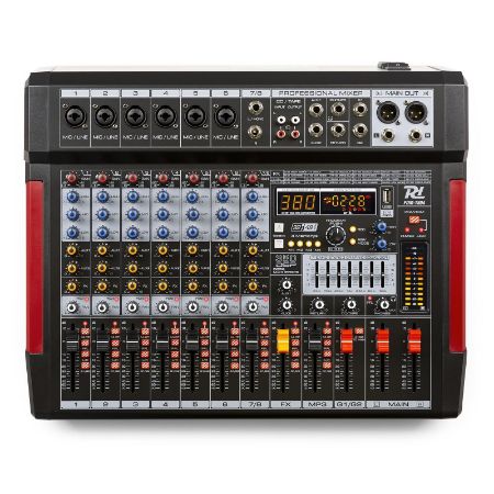 POWER DYNAMICS MEŠALNA MIZA PDM-T804 Stage Mixer 8-Channel DSP/MP3